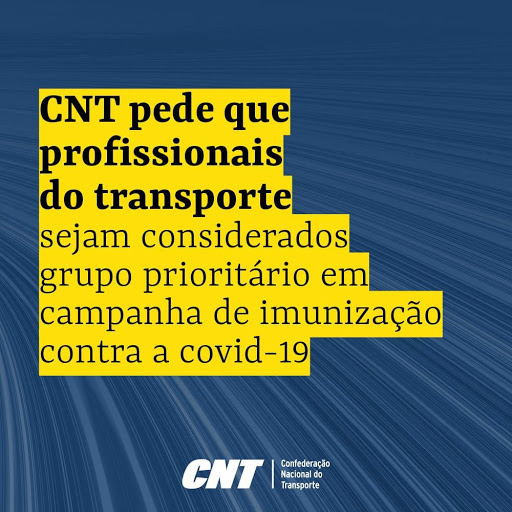You are currently viewing CNT solicita que profissionais do transporte sejam considerados grupo prioritário em campanha de imunização contra a Covid-19