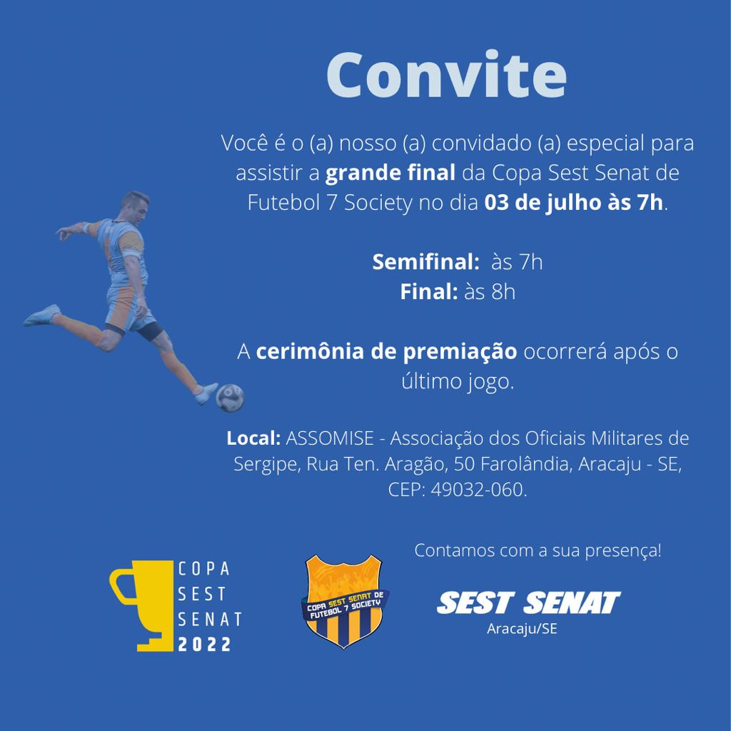 You are currently viewing Copa SEST SENAT de Futebol 7 Society celebra final no dia 3 de julho