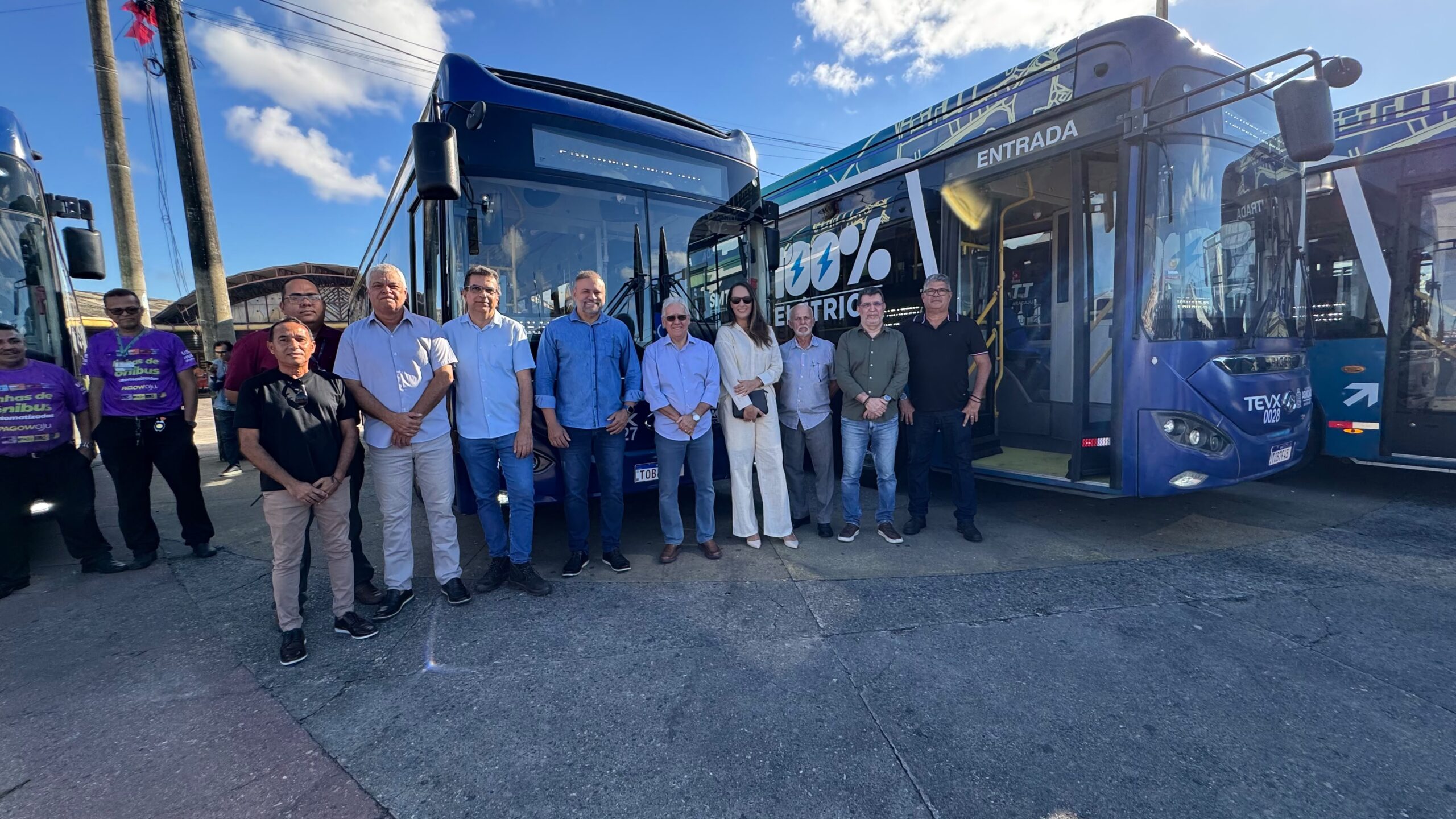 No momento, você está visualizando Fetralse e Setransp acompanham entrega de 15 novos ônibus elétricos em Aracaju